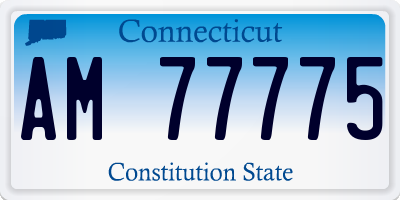 CT license plate AM77775