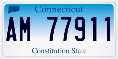 CT license plate AM77911