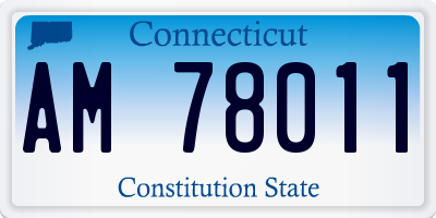 CT license plate AM78011