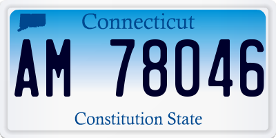 CT license plate AM78046