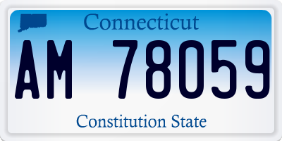 CT license plate AM78059