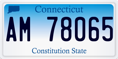 CT license plate AM78065