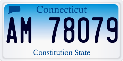CT license plate AM78079
