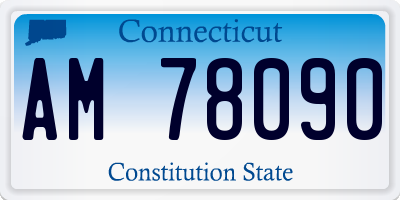 CT license plate AM78090