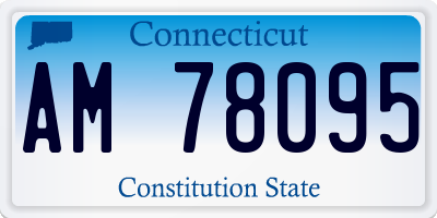 CT license plate AM78095