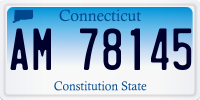 CT license plate AM78145