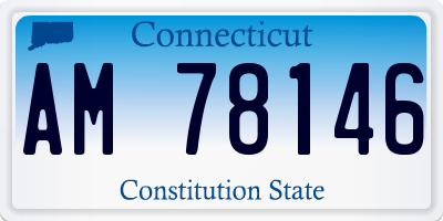 CT license plate AM78146