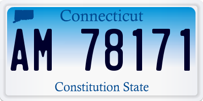 CT license plate AM78171
