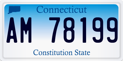 CT license plate AM78199