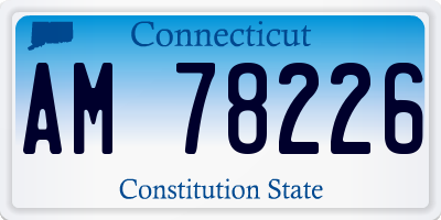 CT license plate AM78226