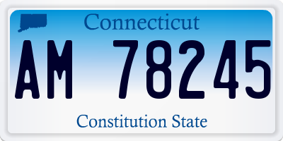 CT license plate AM78245