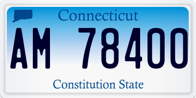 CT license plate AM78400