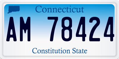 CT license plate AM78424
