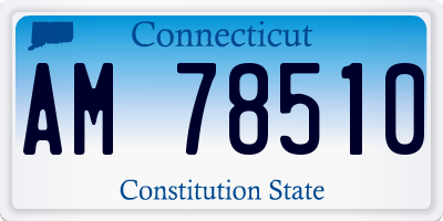 CT license plate AM78510