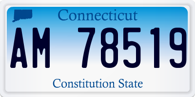 CT license plate AM78519