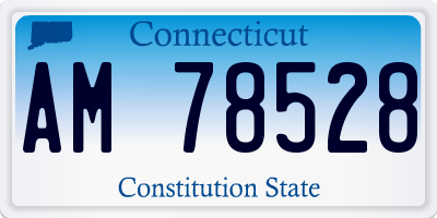 CT license plate AM78528