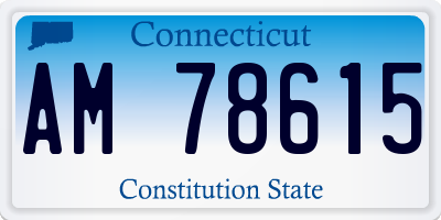 CT license plate AM78615