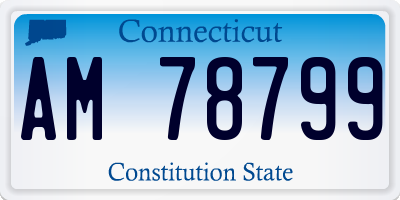 CT license plate AM78799