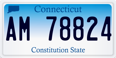 CT license plate AM78824