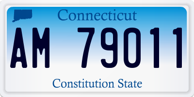 CT license plate AM79011