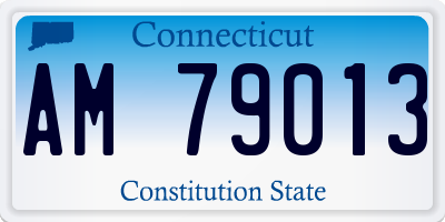 CT license plate AM79013