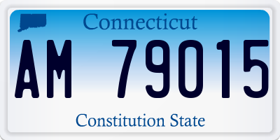 CT license plate AM79015