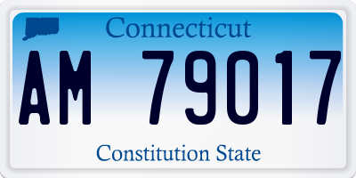 CT license plate AM79017