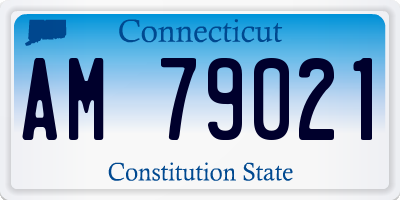 CT license plate AM79021