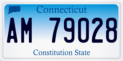 CT license plate AM79028