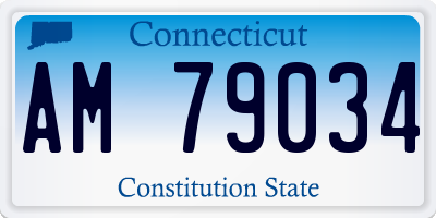 CT license plate AM79034