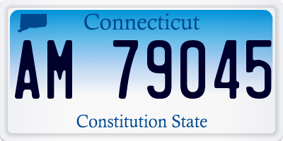 CT license plate AM79045