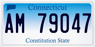 CT license plate AM79047
