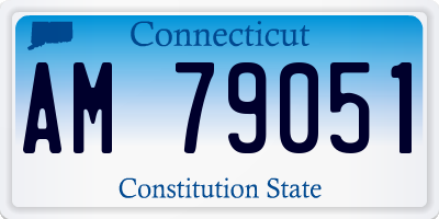 CT license plate AM79051