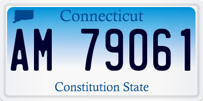 CT license plate AM79061