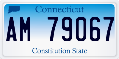 CT license plate AM79067