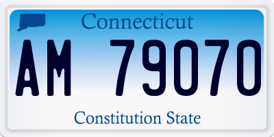 CT license plate AM79070