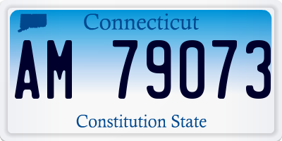 CT license plate AM79073