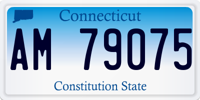 CT license plate AM79075