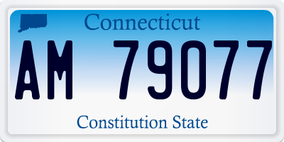 CT license plate AM79077