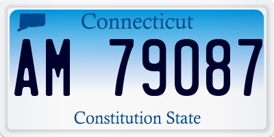 CT license plate AM79087