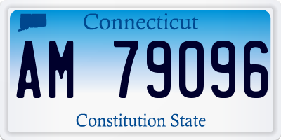 CT license plate AM79096
