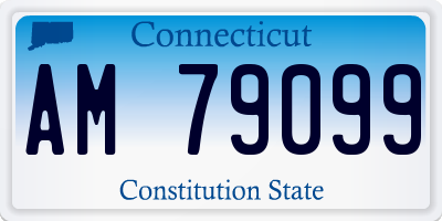 CT license plate AM79099