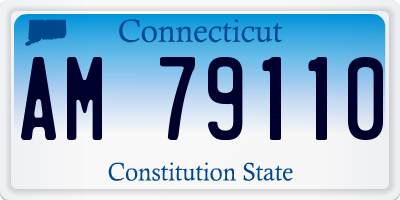 CT license plate AM79110