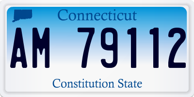 CT license plate AM79112