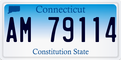 CT license plate AM79114