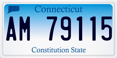 CT license plate AM79115