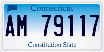 CT license plate AM79117
