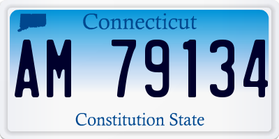 CT license plate AM79134