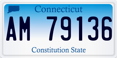 CT license plate AM79136