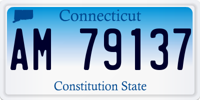 CT license plate AM79137